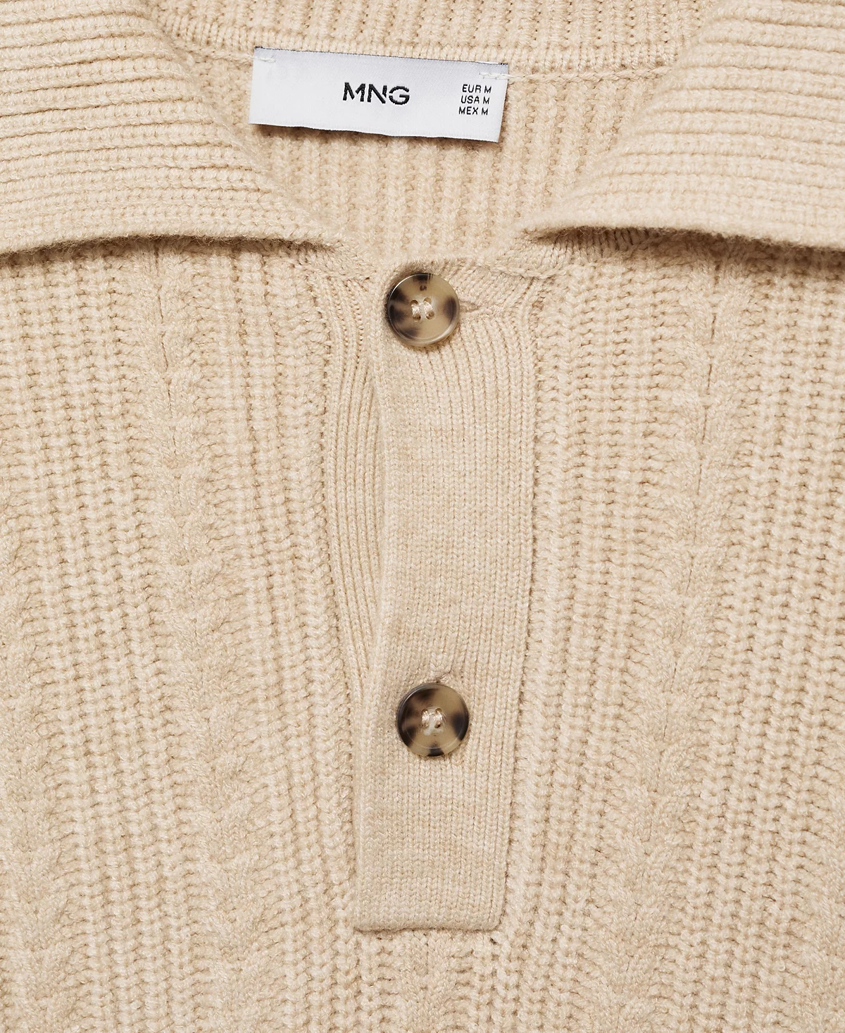 Мужской свитер поло из структурированной вязки MANGO Mango 15190₽