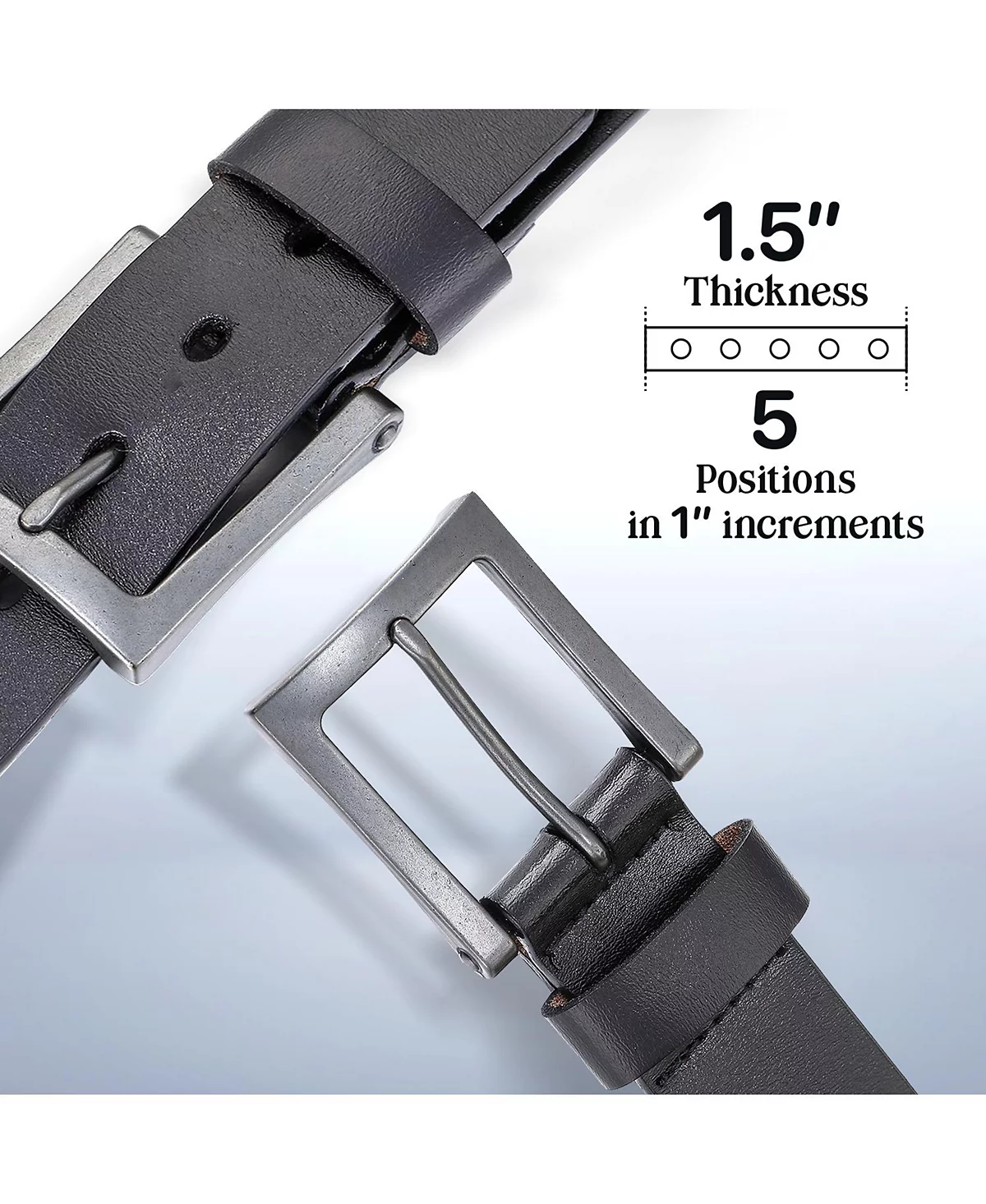 Галерея Seven Mio Marino Мужской бесстрашный повседневный ремень с зубцами