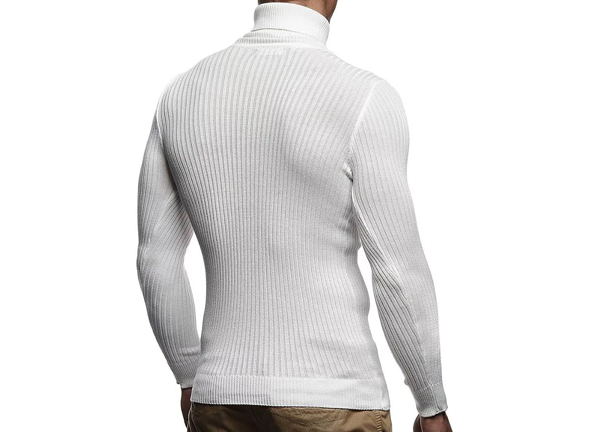 Лейф Нельсон Leif Nelson мужской свитер-водолазка приталенный мужской свитер-поло с длинным рукавом свитер-водолазка с длинным рукавом для мужчин 6690₽