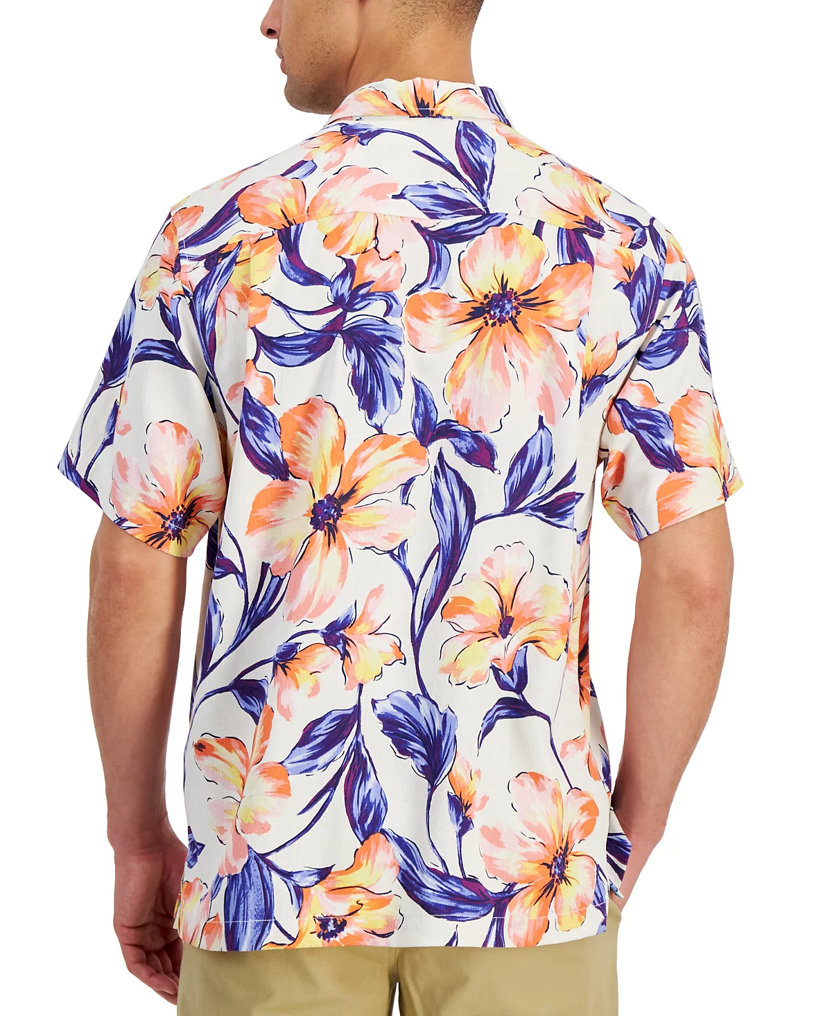 Мужская рубашка Tommy Bahama Tommy Bahama из шелка на пуговицах с цветочным принтом St. Barts Blossom