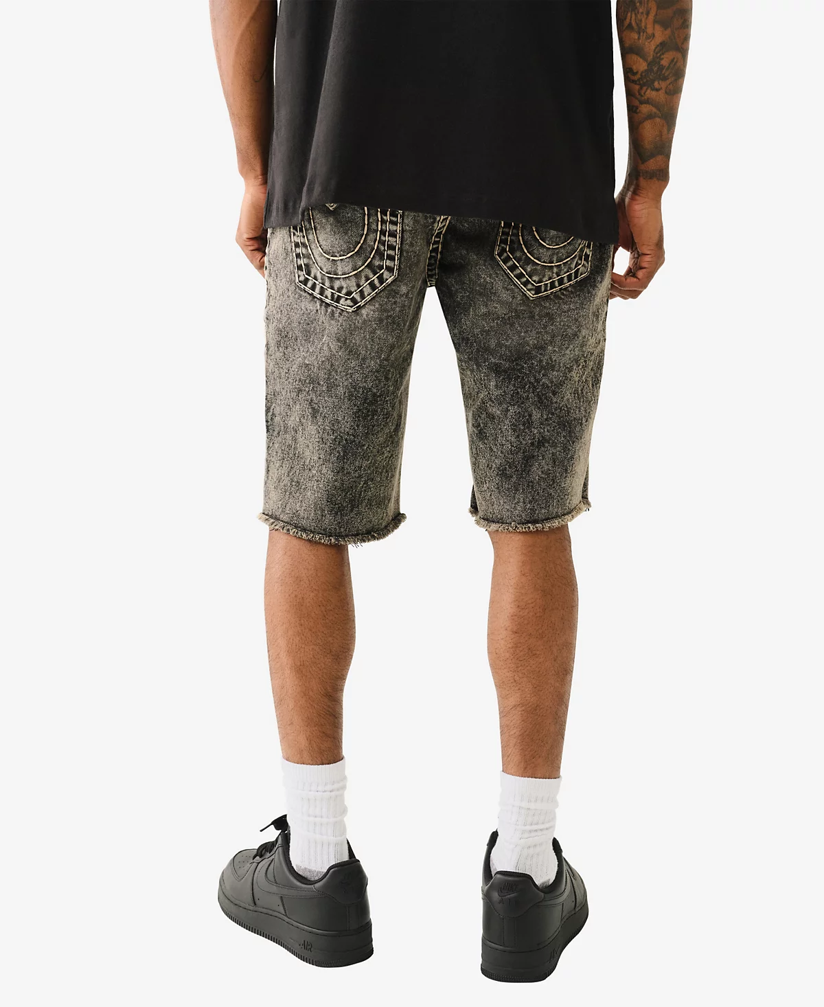 Истинная Религия True Religion Мужские шорты Ricky Super T Flap Fray Shorts 32190₽