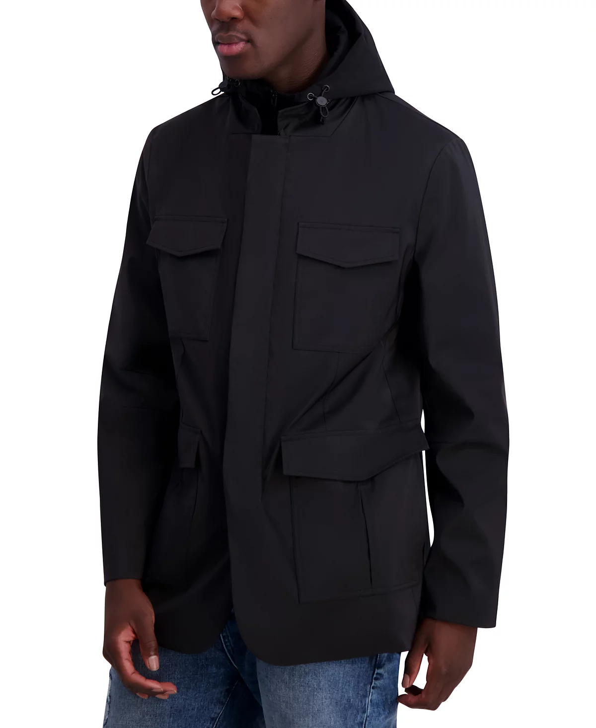 КАРЛ ЛАГЕРФЕЛЬД ПАРИЖ Karl Lagerfeld Paris Мужская приталенная саржевая куртка-сафари