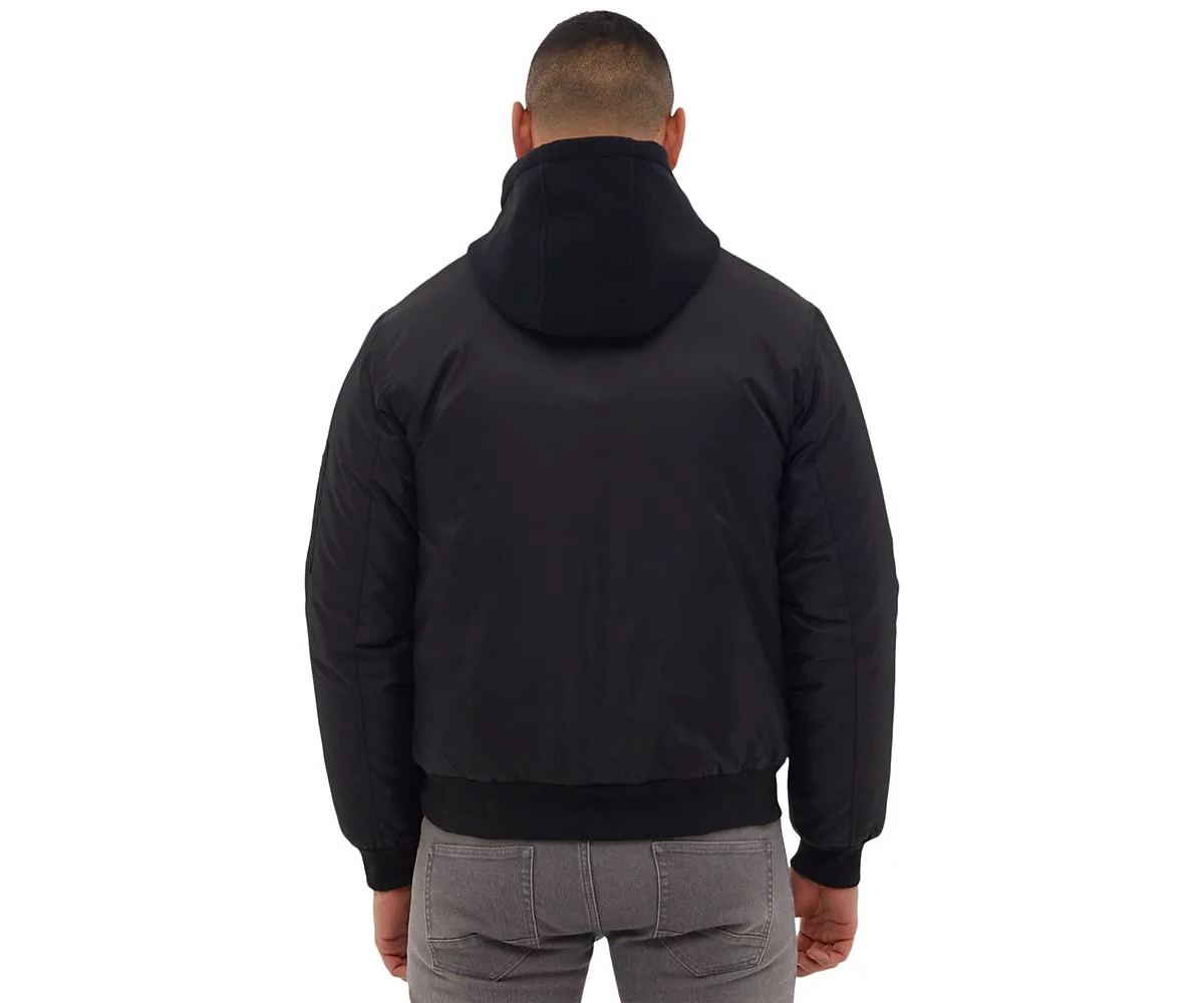 Мужская куртка-бомбер с флисовым капюшоном Bench DNA Mens Bomper