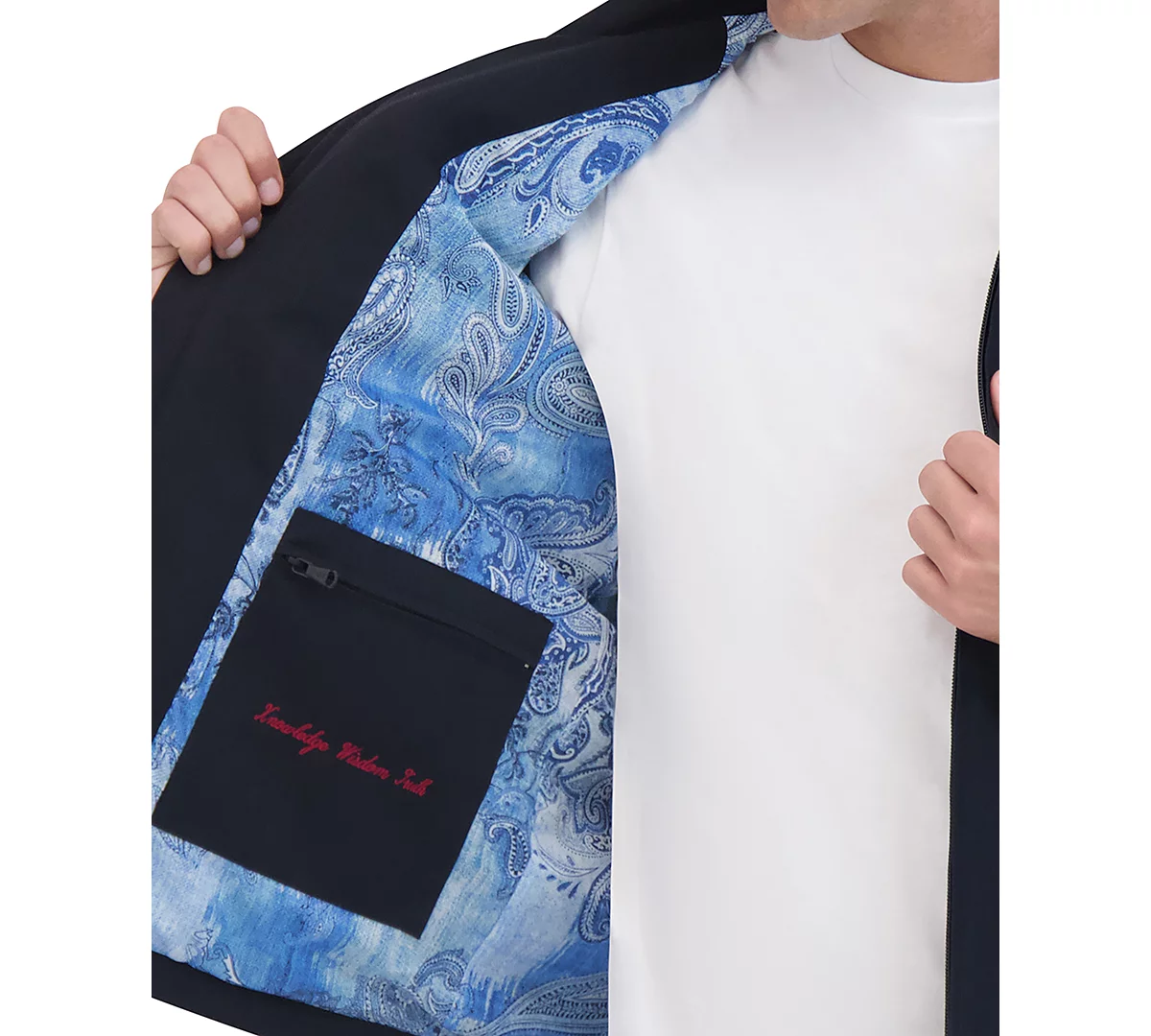 Robert Graham Мужская текстурированная водонепроницаемая куртка на молнии Robert Graham