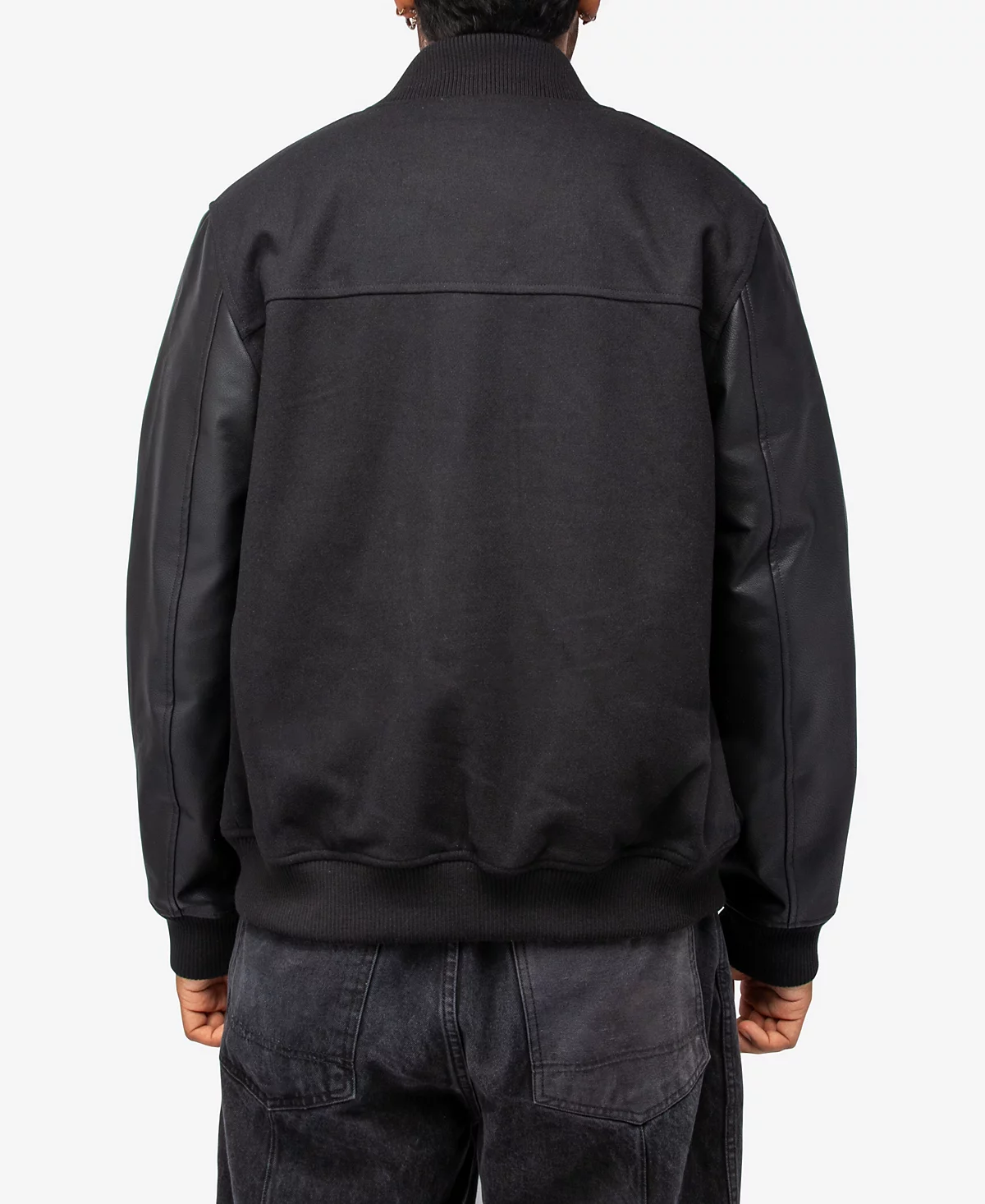 Куртка-бомбер X-Ray X-Ray мужская шерстяная универсальная с зернистыми полиуретановыми рукавами