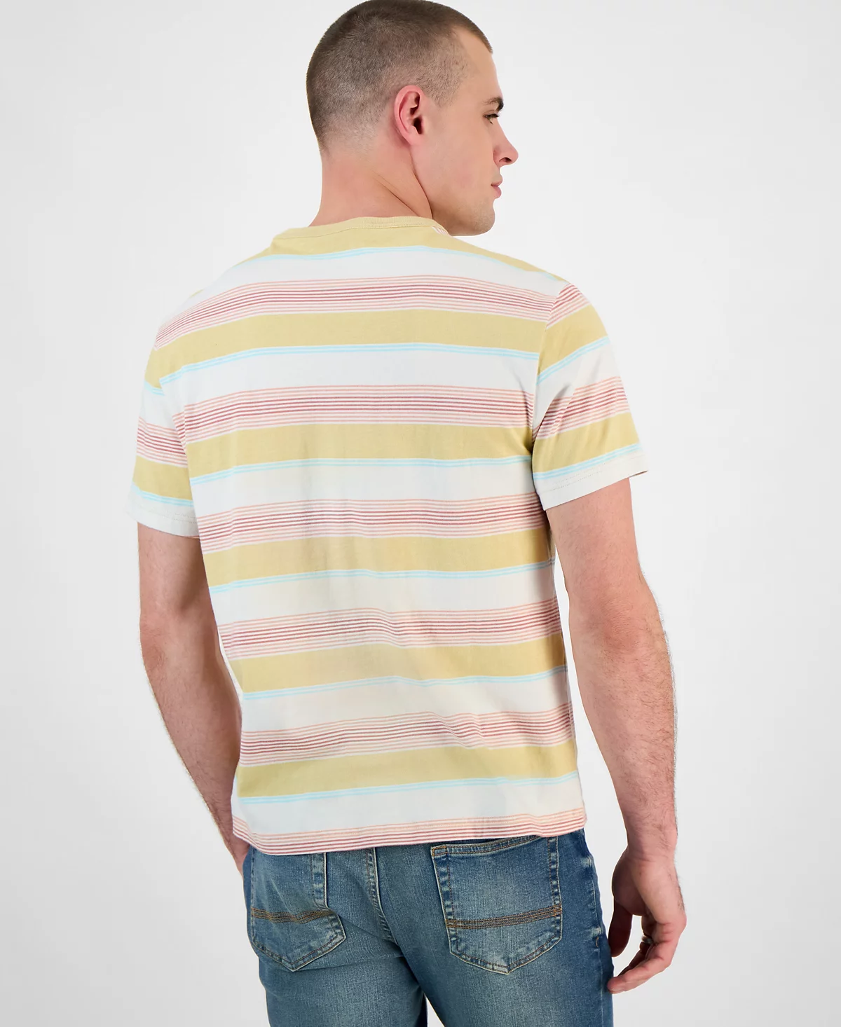 Мужская футболка Sun Stone с карманами в полоску обычного кроя эксклюзивно от Macys 4590₽