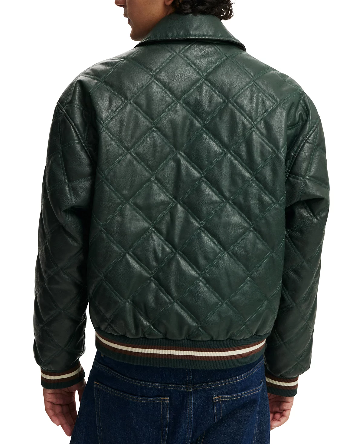 Мужская куртка-бомбер с аппликацией ИЗ ХЛОПКА НА ХЛОПКЕ 38090₽