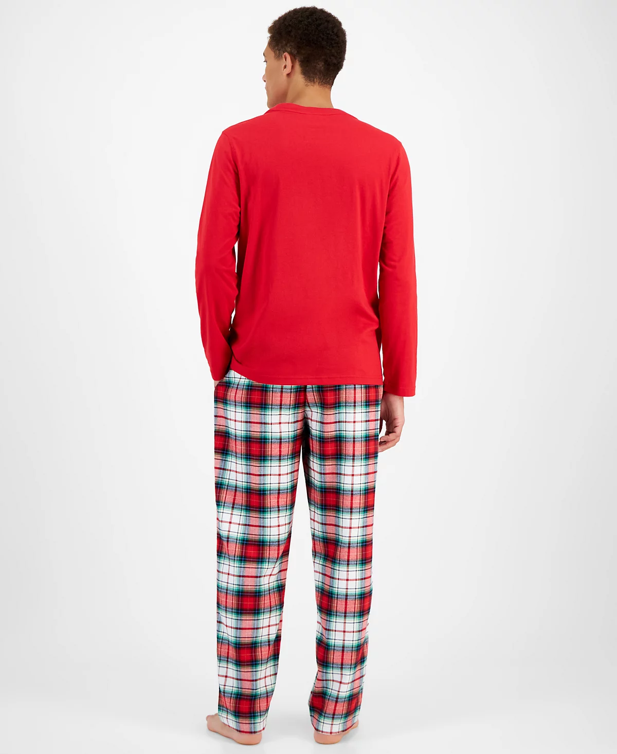 Семейный пижамный комплект Holiday Lane Holiday Lane Mens Winterton в клетку Mix It, созданный для Macys