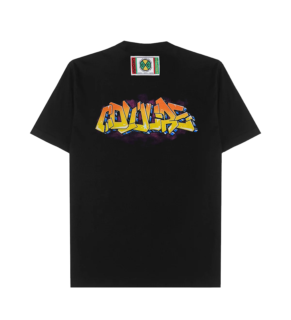 Cross Colours Мужская футболка с граффити Cross Colours New York оранжевого цвета