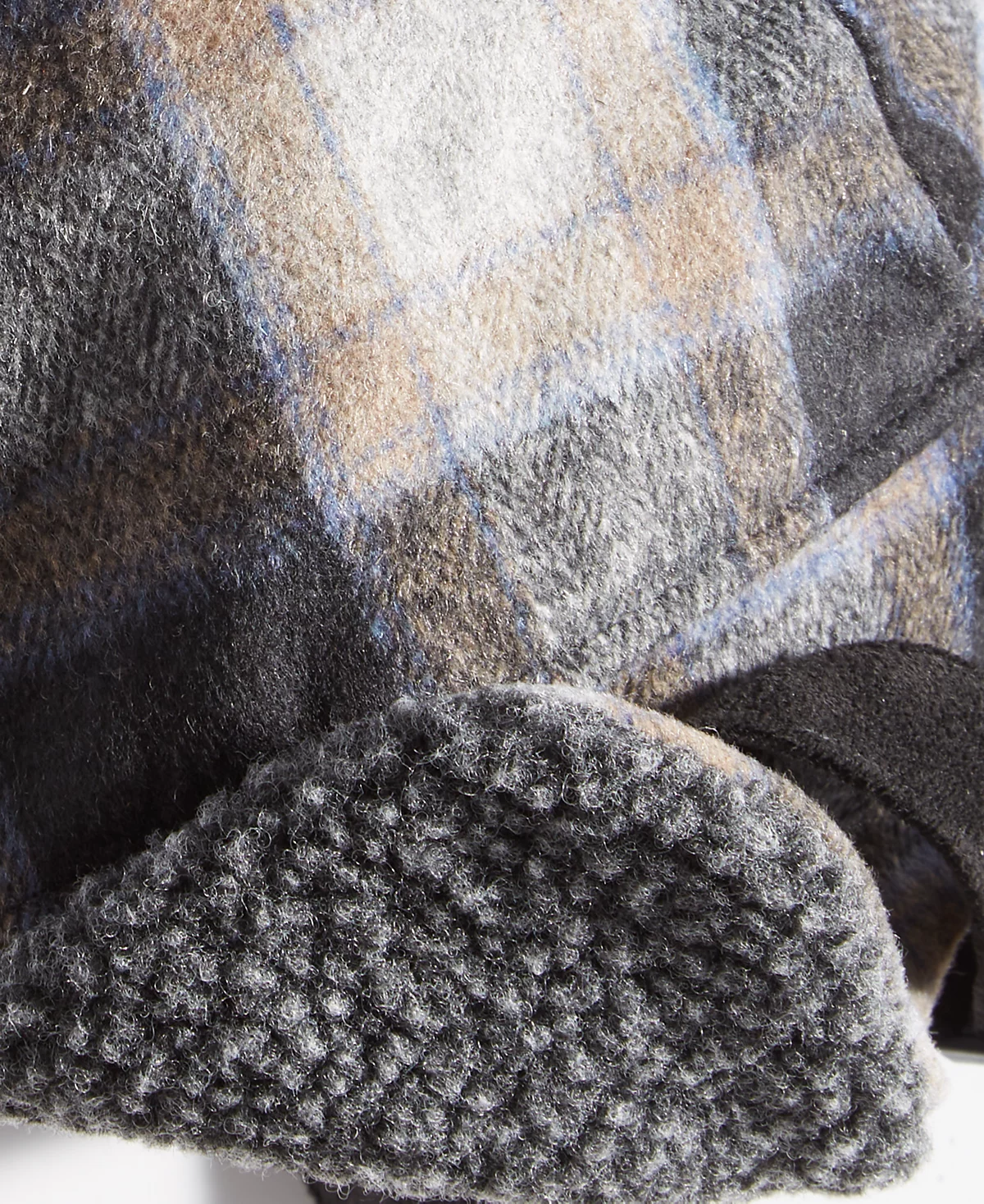 Scala Мужская флисовая шапка в клетку Scala с ушанками