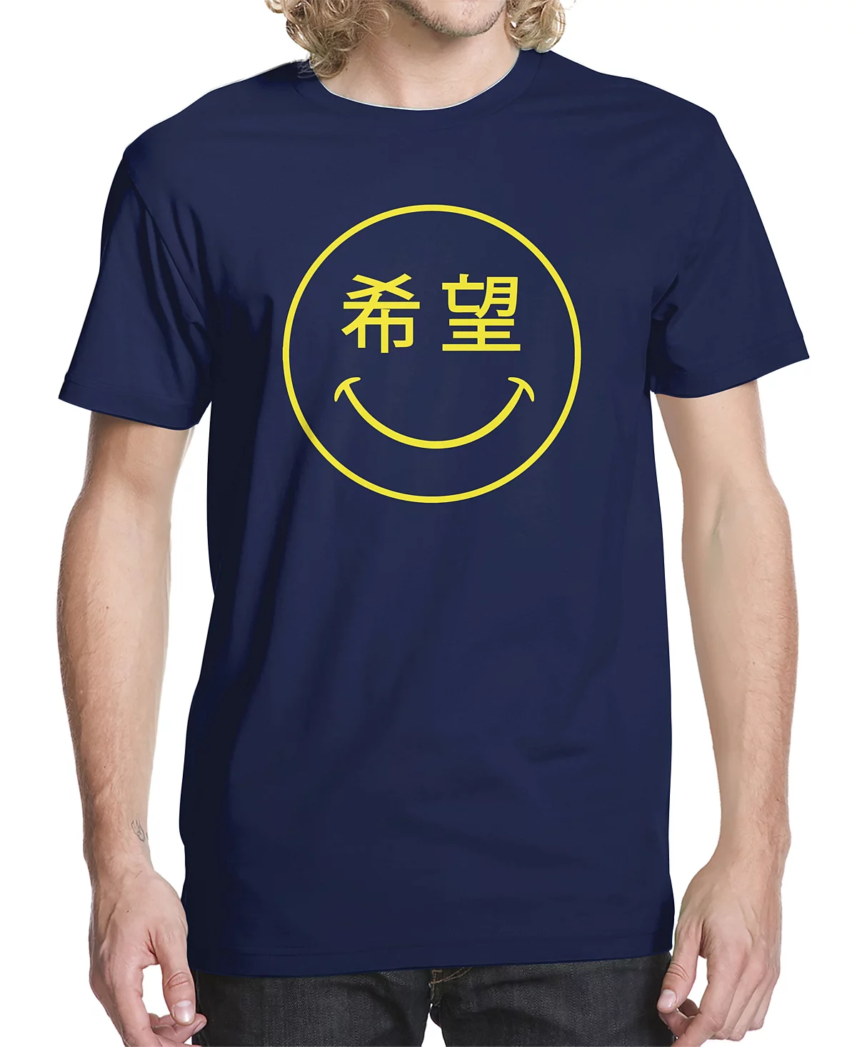 Футболки Buzz Shirts Мужская футболка с изображением иероглифов Hope Smile 4790₽