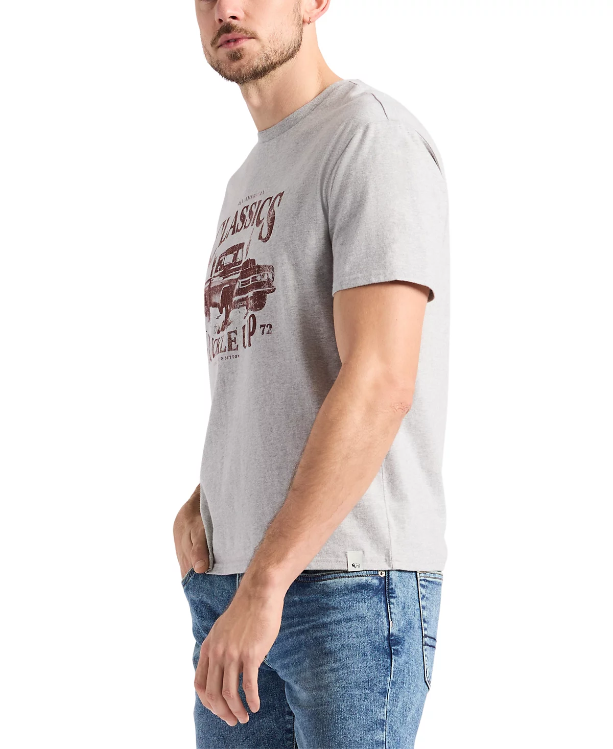 Buffalo David Bitton Мужская футболка Buffalo David Bitton с треугольным рисунком и принтом пикапа 6690₽