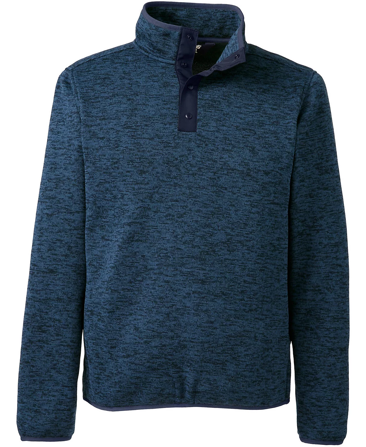 Лендс-Энд Земли Конец Мужские Унисекс Пуловер Свитер Флис Snapneck 10090₽