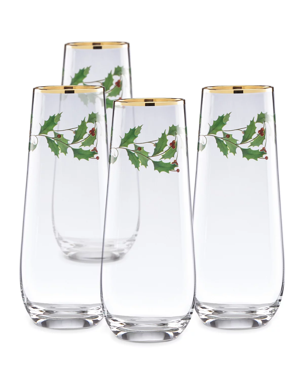 Набор флейт Lenox Lenox Holiday без ножек из 4 частей