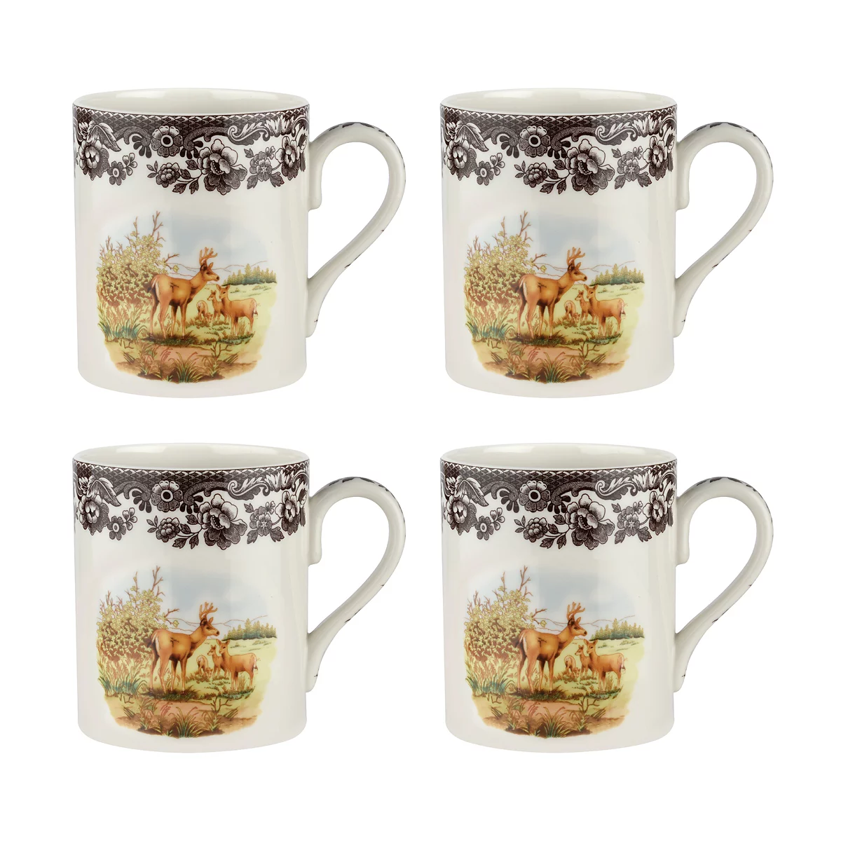 Кружки Спод Спод Лесной олень набор из 4 кружек 29690₽