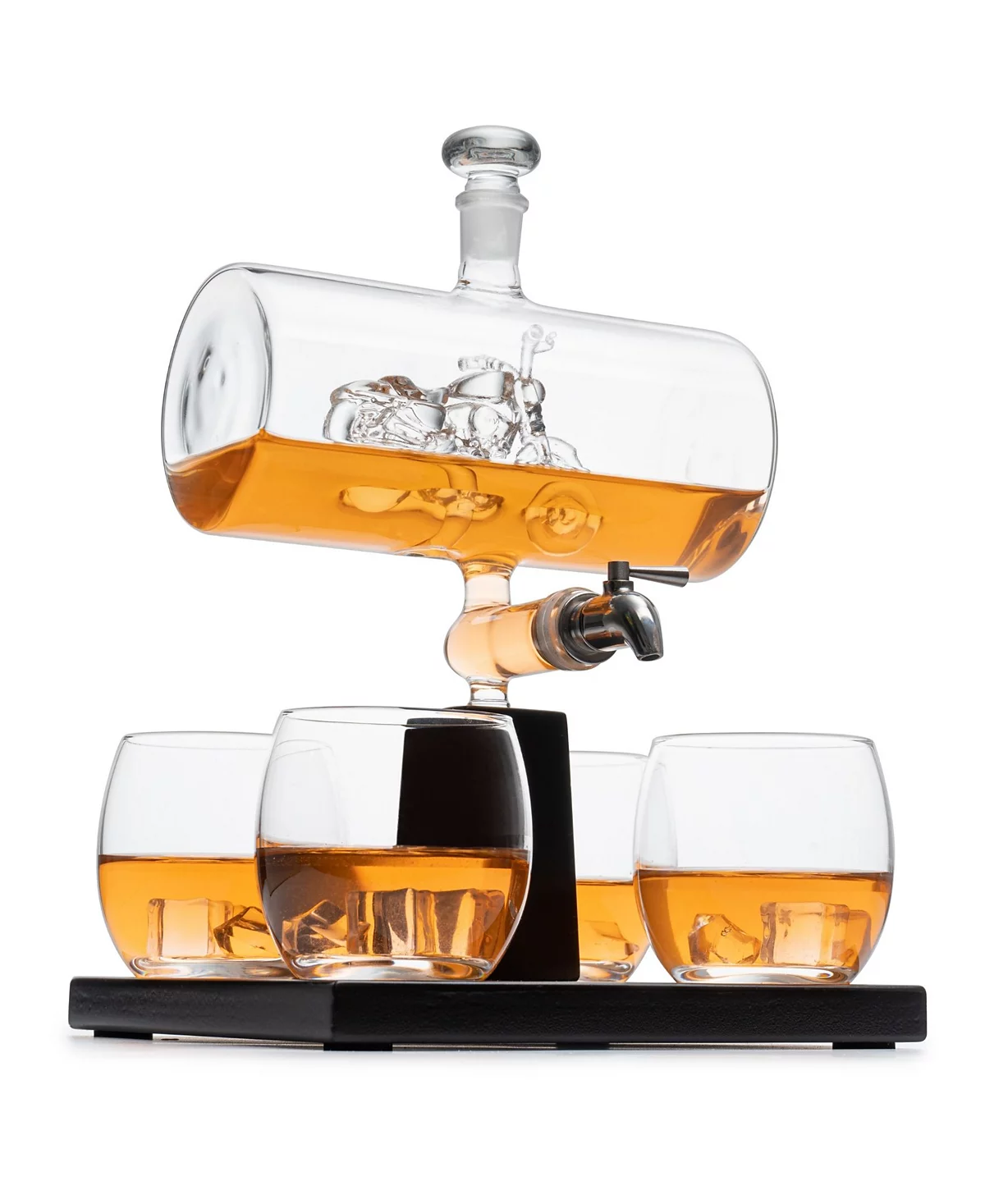 The Wine Savant Мотоциклетный графин The Wine Savant Графин для виски и вина, 1100 мл, Набор из 5