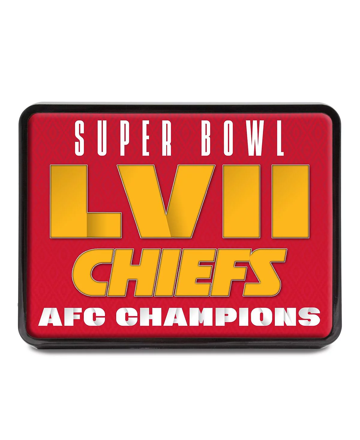 Wincraft Wincraft Kansas City Chiefs 2022 AFC Champions Прямоугольный универсальный чехол для сцепного устройства 3390₽
