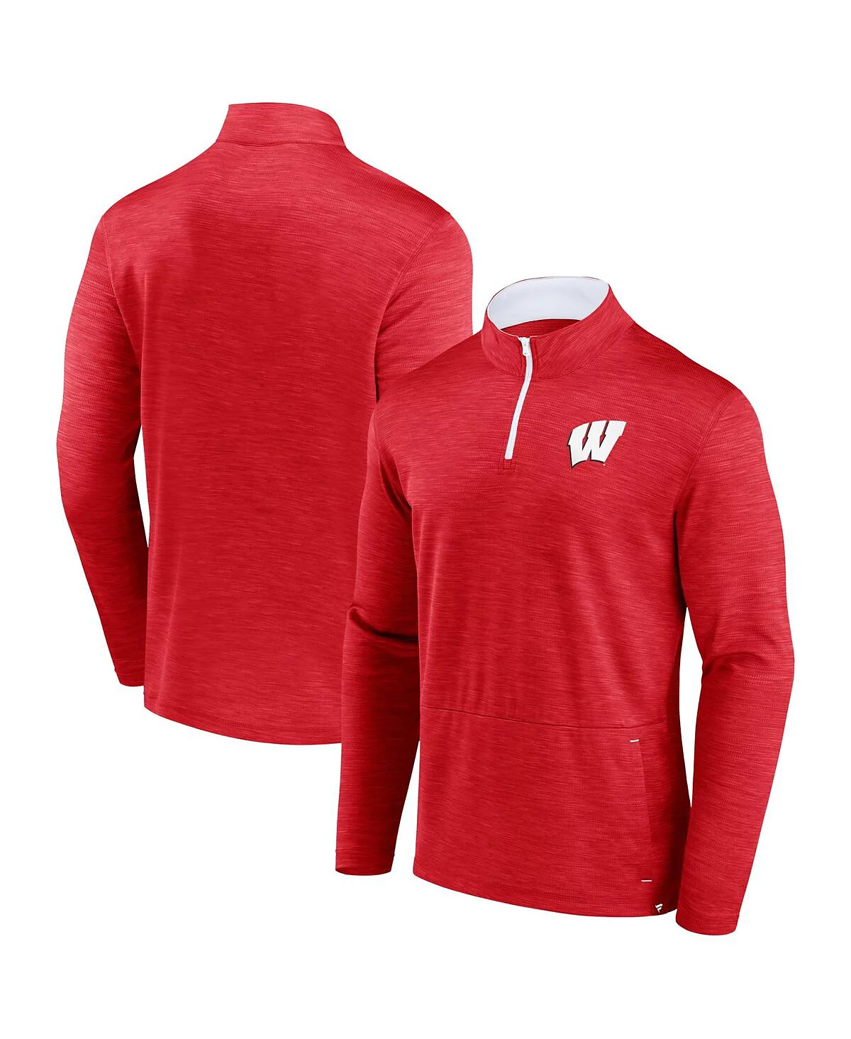Fanatics Мужская футболка Fanatics Red Wisconsin Badgers Classic Homefield с застежкой на молнию 7790₽