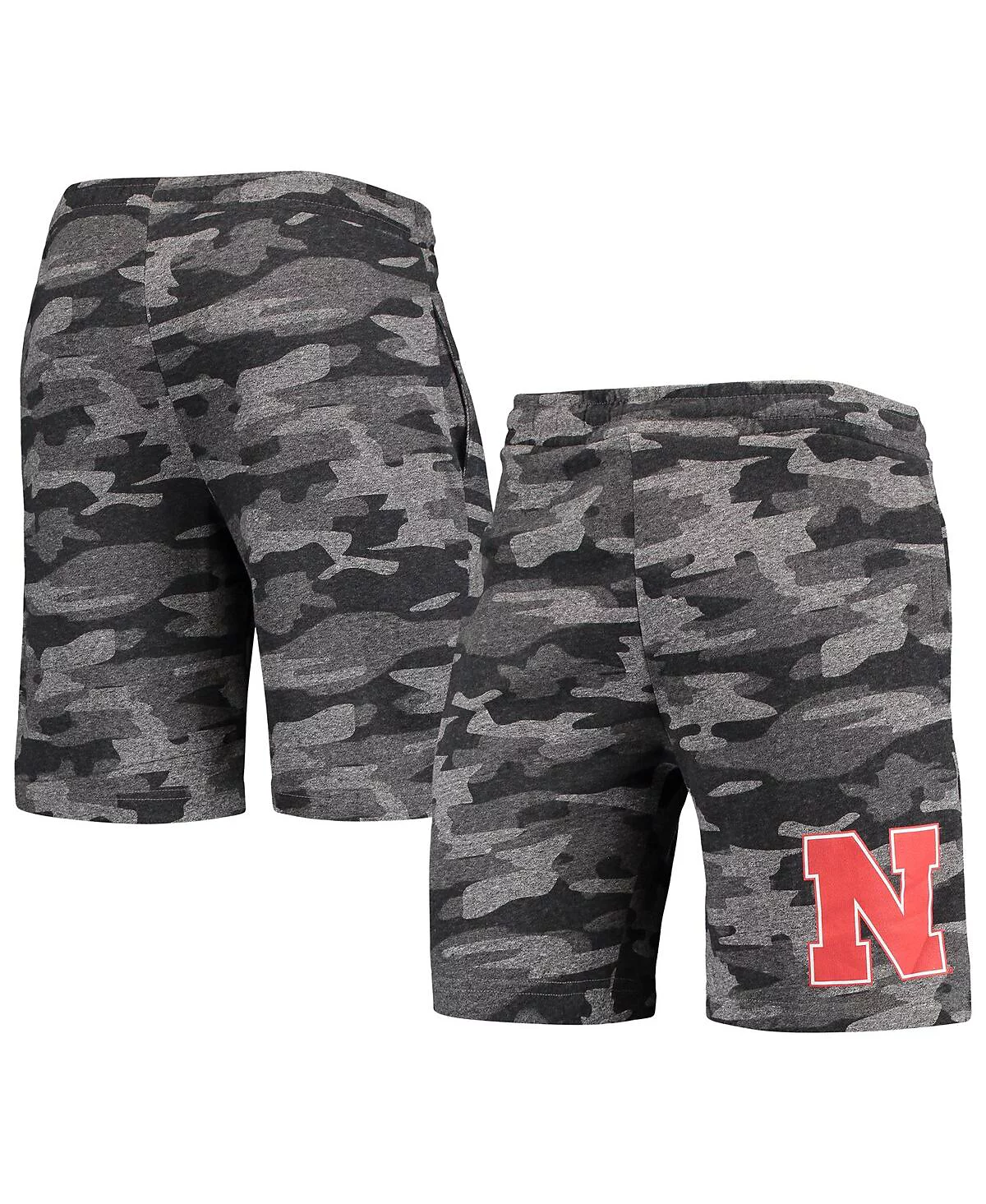 Concepts Sport Мужские шорты Concepts Sport темно-серого цвета Nebraska Huskers Camo Backup Terry Jam Lounge 5690₽