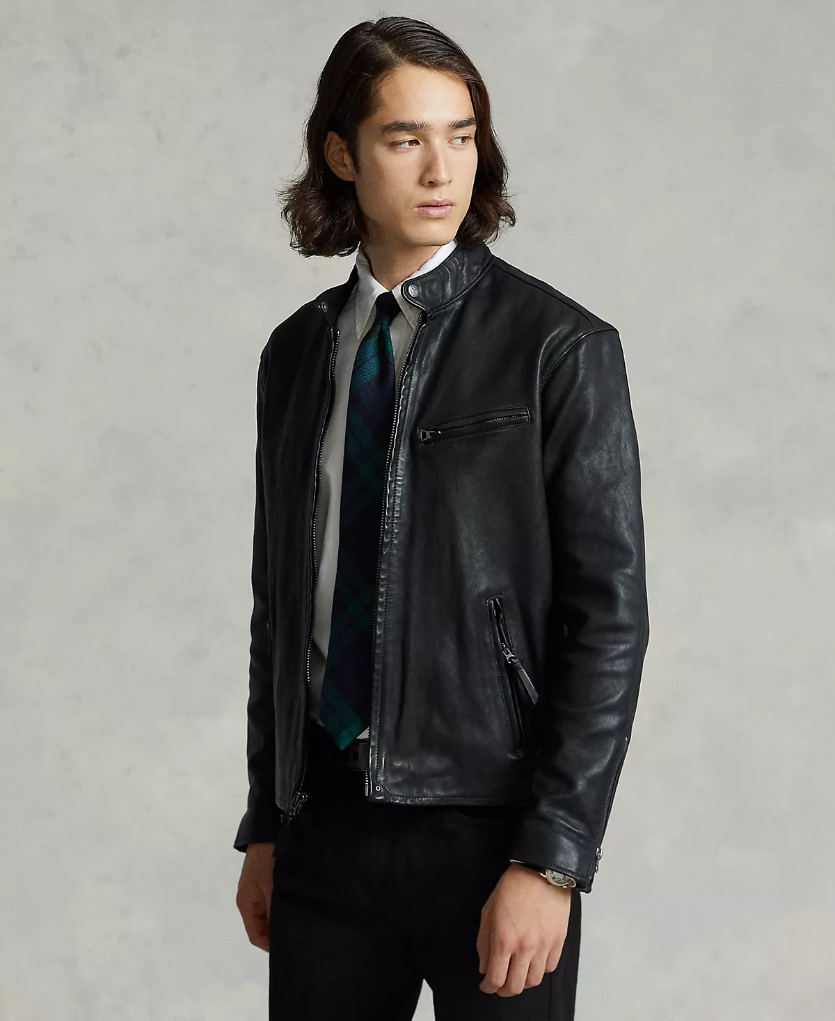 Мужская кожаная куртка Caf Racer 132890₽