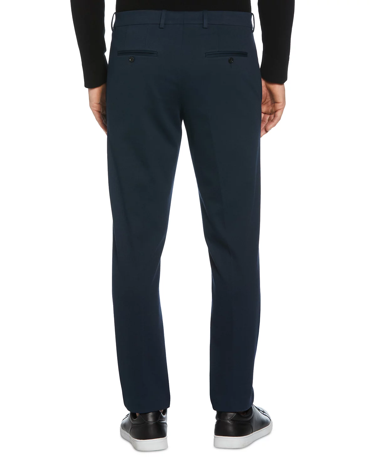 Мужские приталенные трикотажные брюки Perry Ellis от однотонного костюма 10190₽