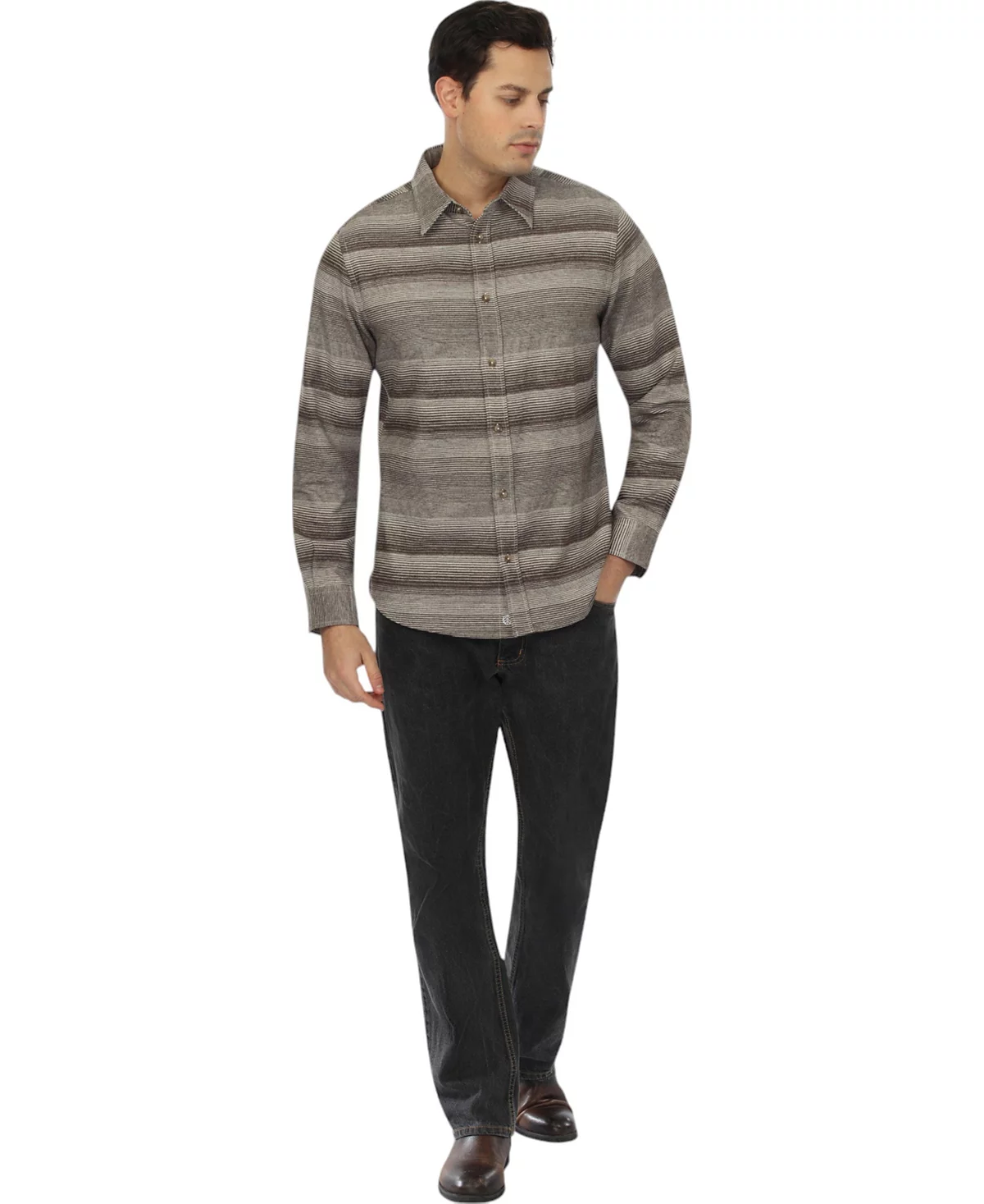 Мужская рубашка в полоску на пуговицах Shasta от Vustra 20890₽