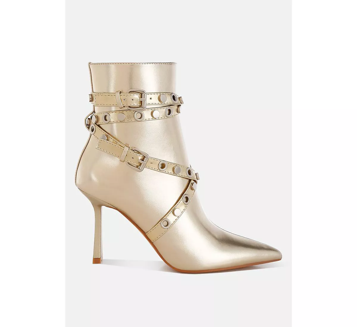 Ботильоны на шнуровке с проушинами и заклепками для прогулок 13690₽