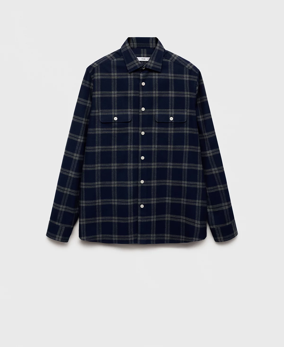 Мужская фланелевая рубашка в клетку Mango 11390₽