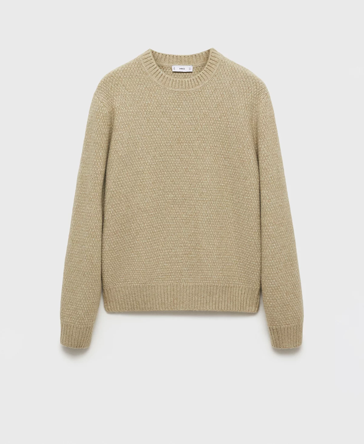 Мужской приталенный свитер структурированной вязки Mango 15190₽