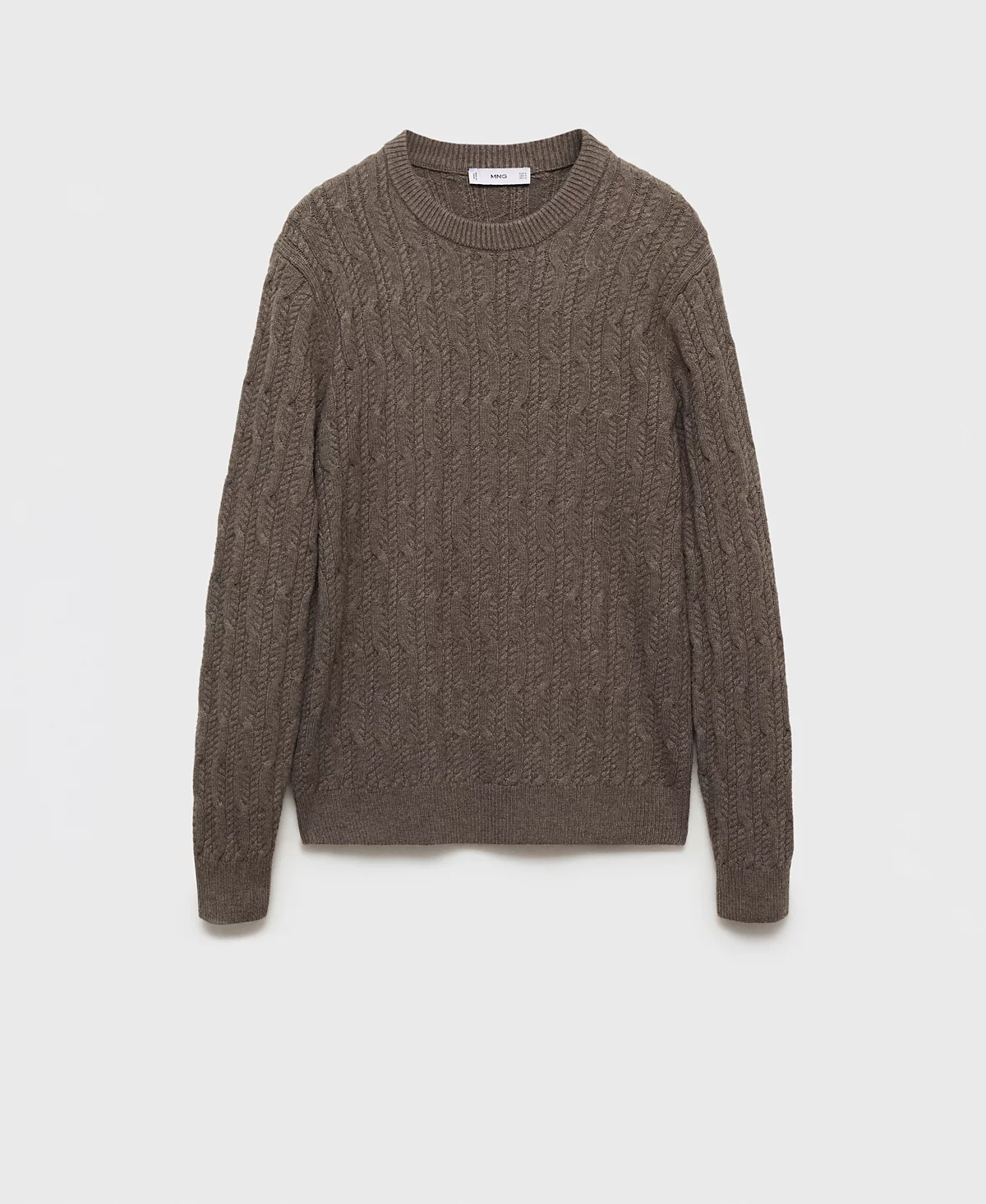 Мужской приталенный свитер из плетеной вязки Mango 15190₽