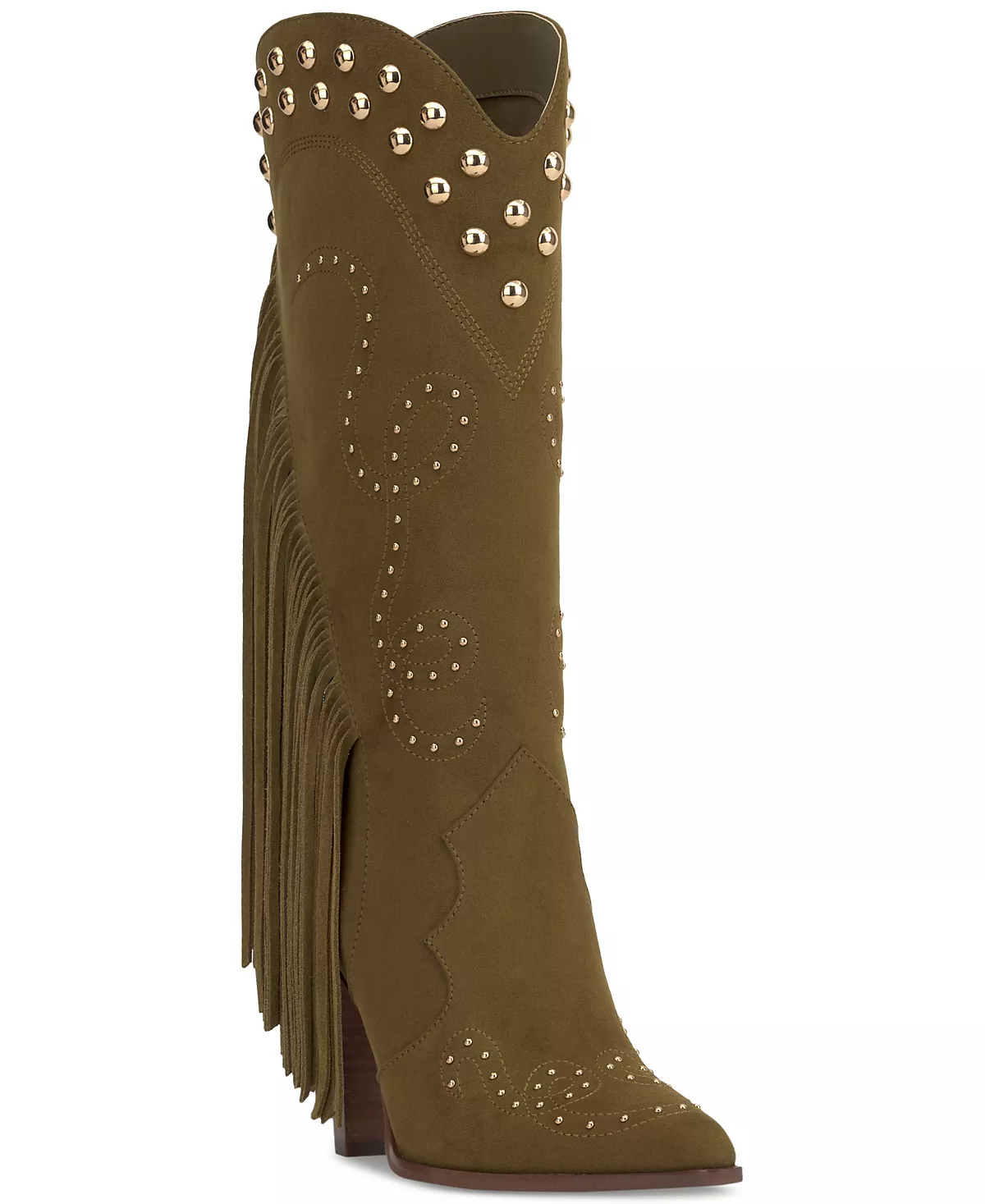 Женские ковбойские сапоги Rosera с заклепками и бахромой 20390₽