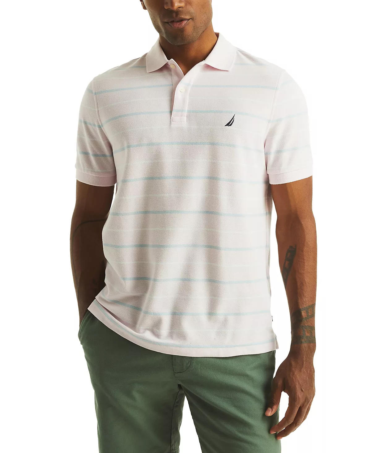 Мужская полосатая рубашка поло классического покроя Deck Polo 13190₽