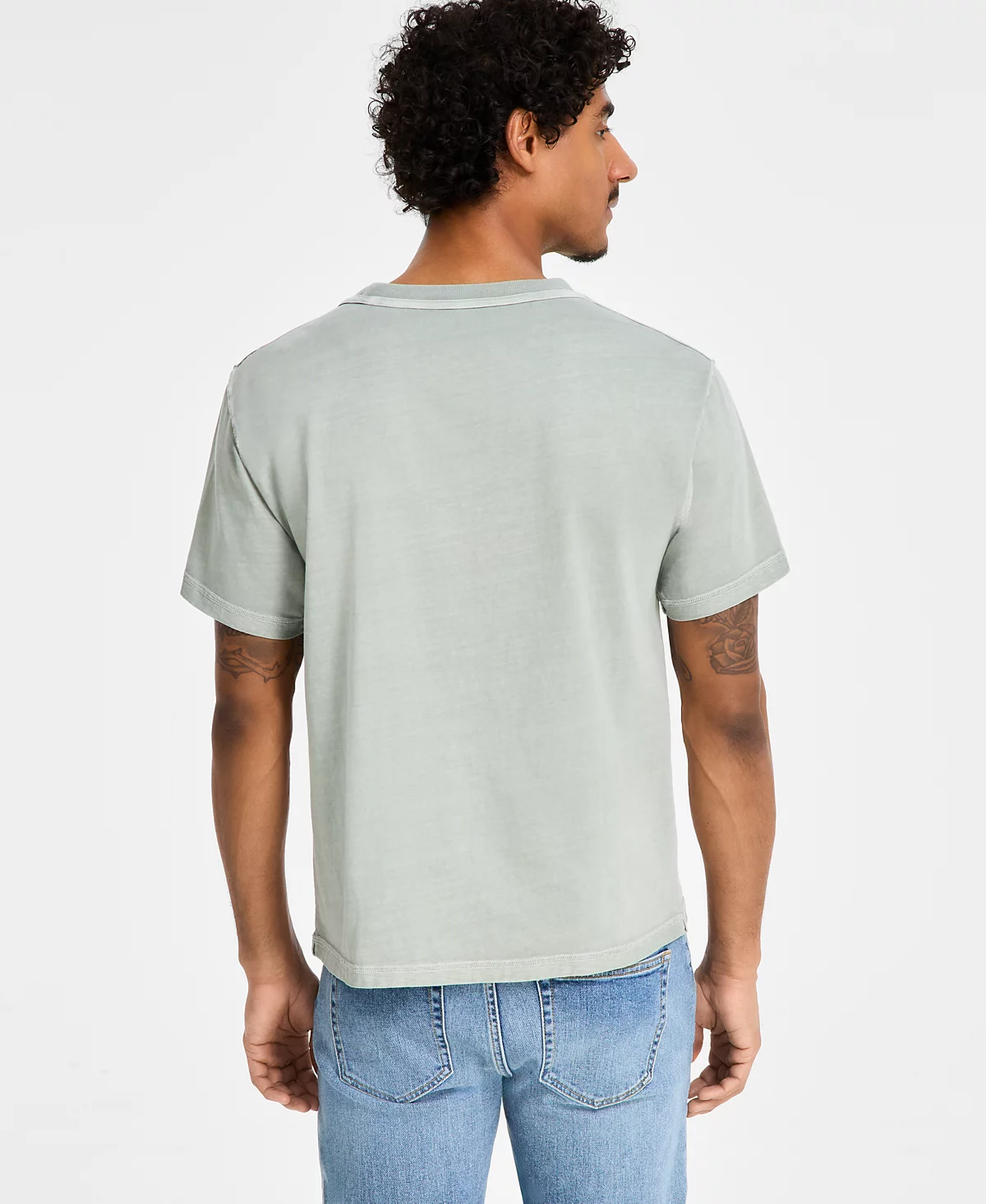 Мужская футболка обычного покроя Sun Stone для мужчин наизнанку эксклюзивно в Macys 4590₽