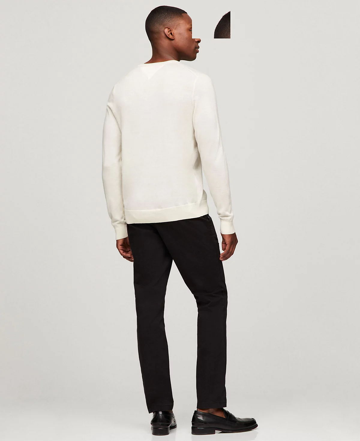 Мужское платье Tommy Hilfiger Повседневный свитер из тонкой мериносовой шерсти с круглым вырезом 12590₽