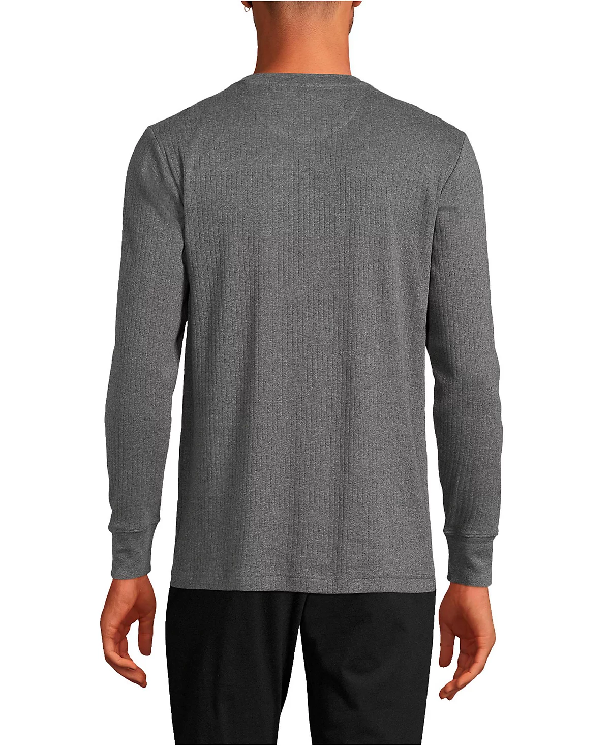 Трикотажная пижама в рубчик Henley от Lands End Big - Tall 9490₽