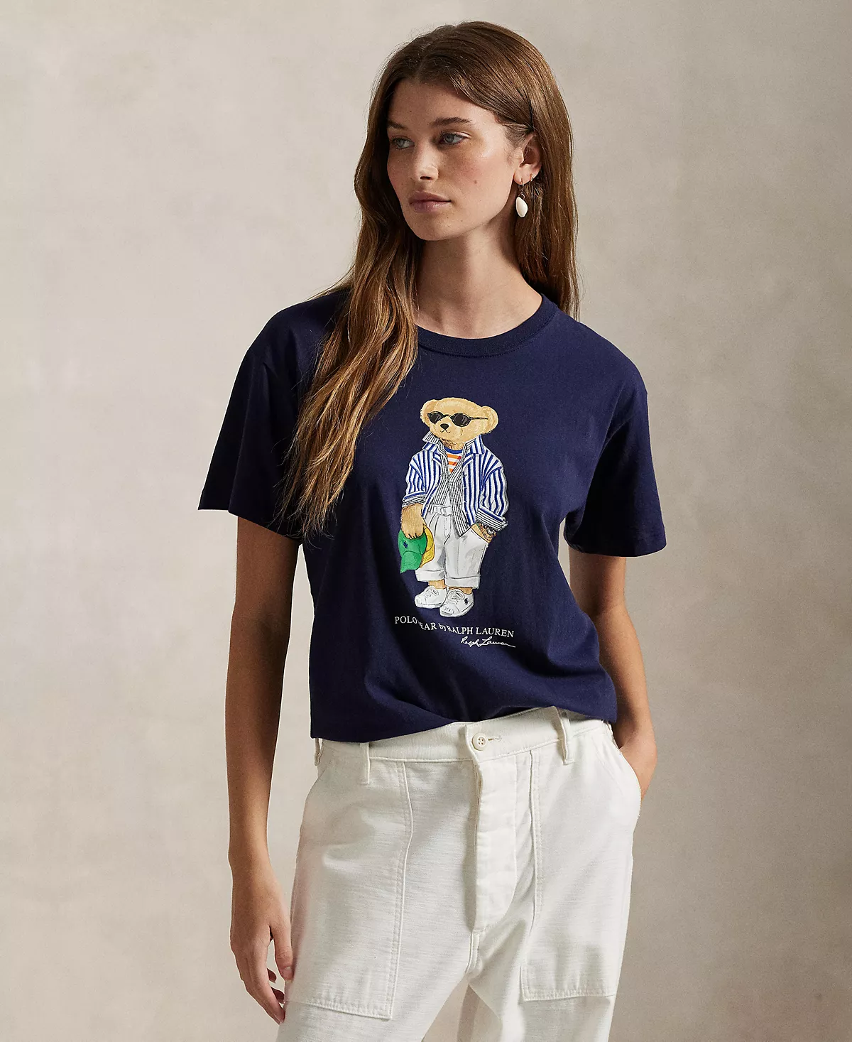  Женская футболка Polo Bear из хлопчатобумажного джерси