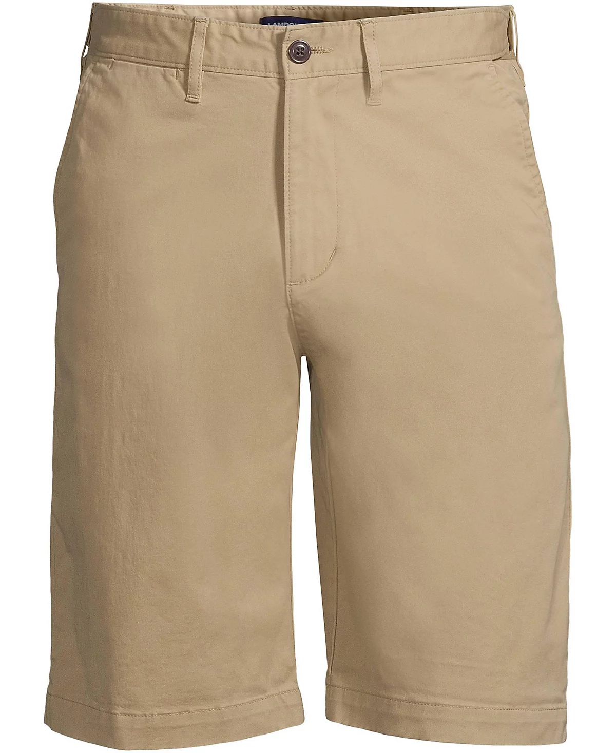 Шорты-чино с комфортной эластичной талией Lands' End Big - Tall длиной 11 дюймов