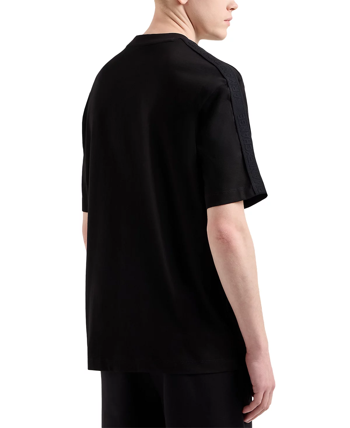 Мужская футболка с логотипом A|X Armani Exchange обычного покроя на ленте