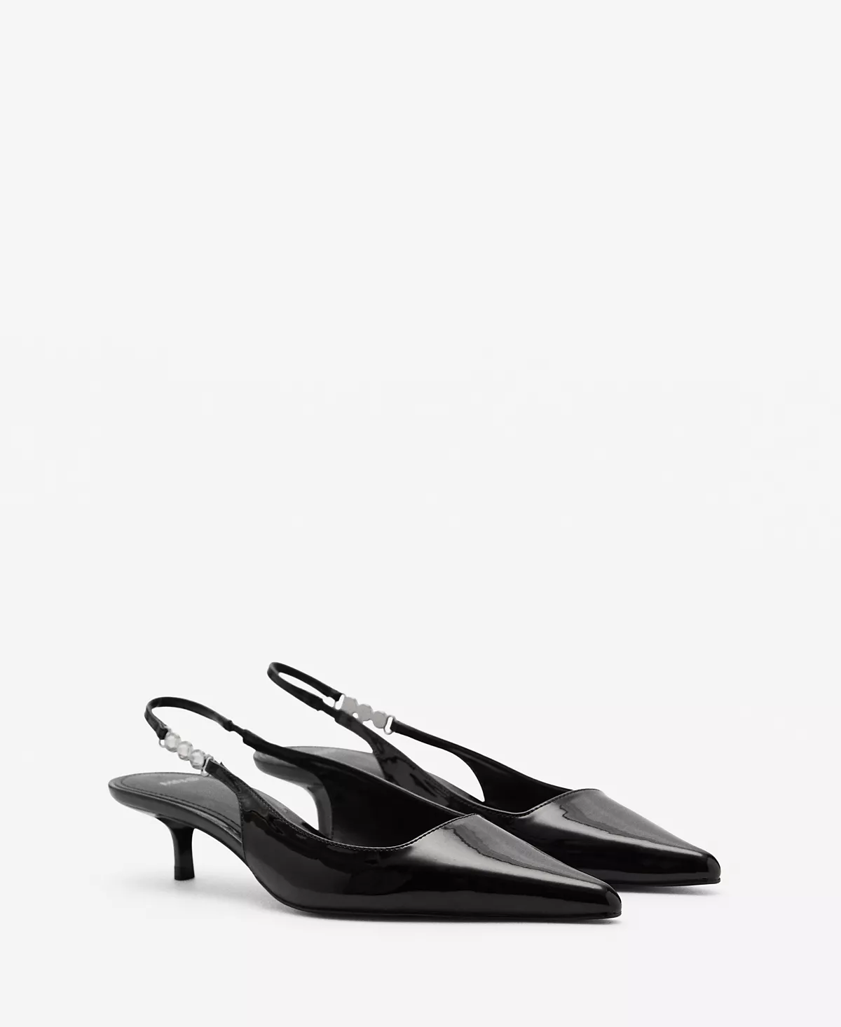 Женские туфли для котенка Mango украшенные стразами 11390₽