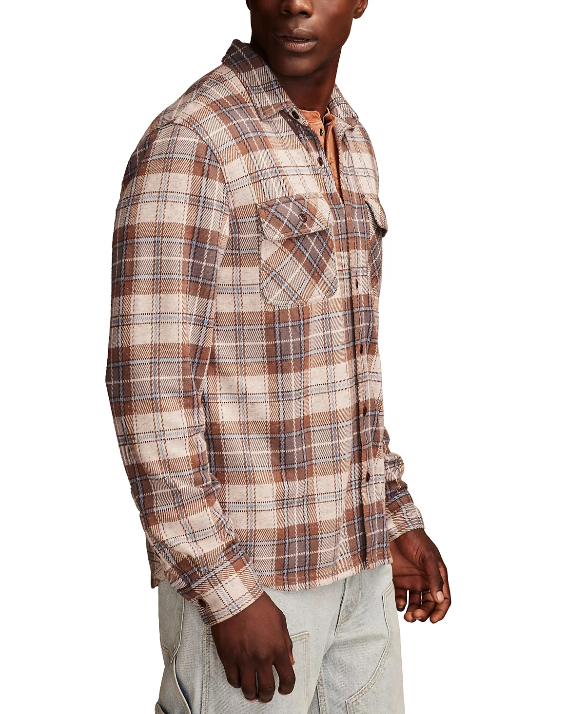 Мужская трикотажная рубашка с длинным рукавом от Lucky Brand 9390₽