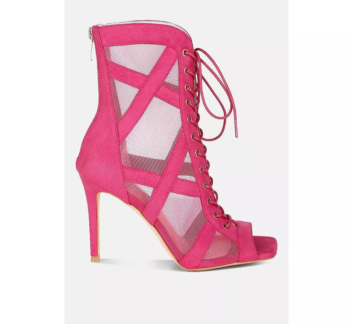 Ботильоны на шнуровке из сетчатого материала Anarki 13690₽