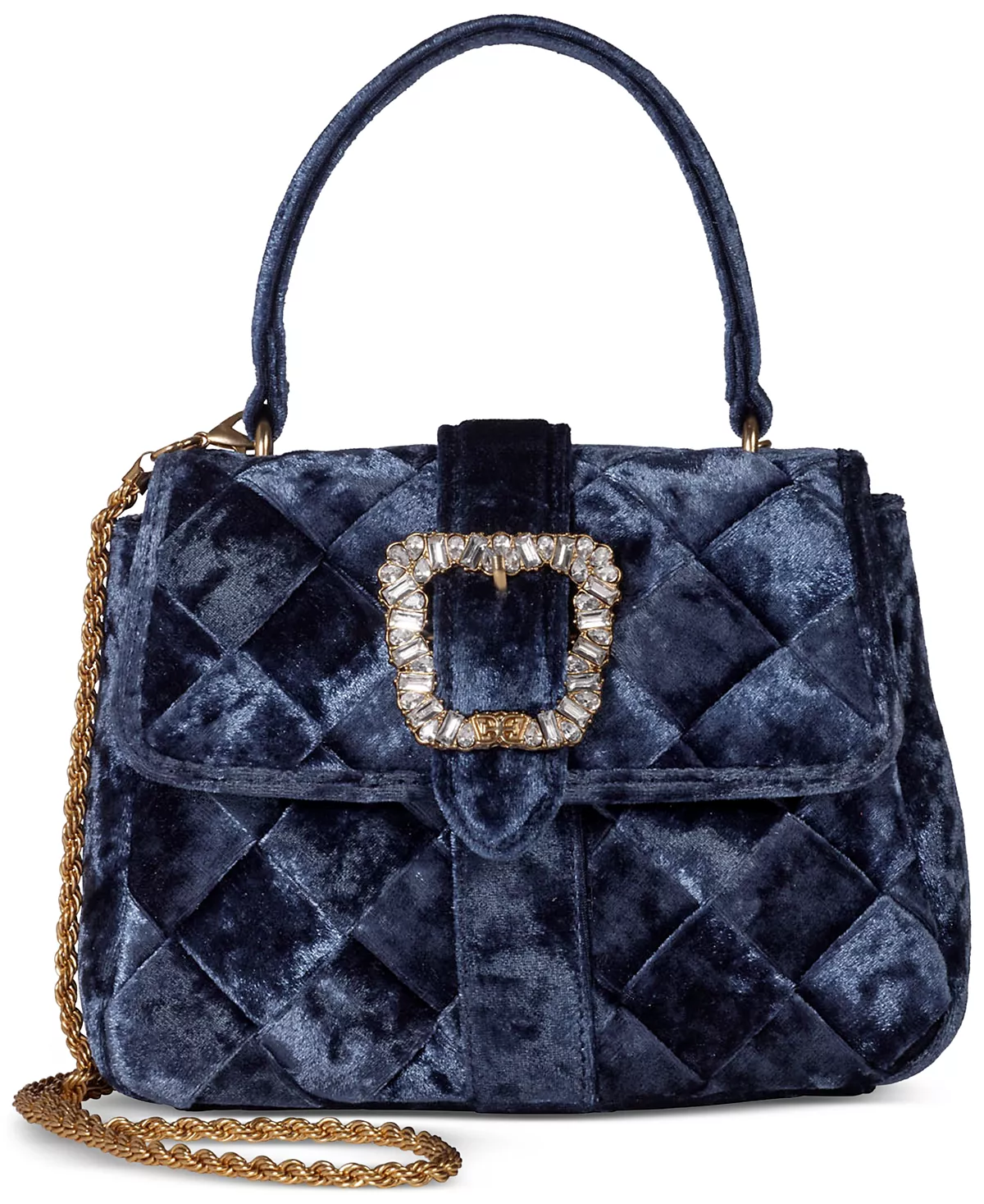 Маленькая бархатная ручка через плечо от британского топа 21090₽