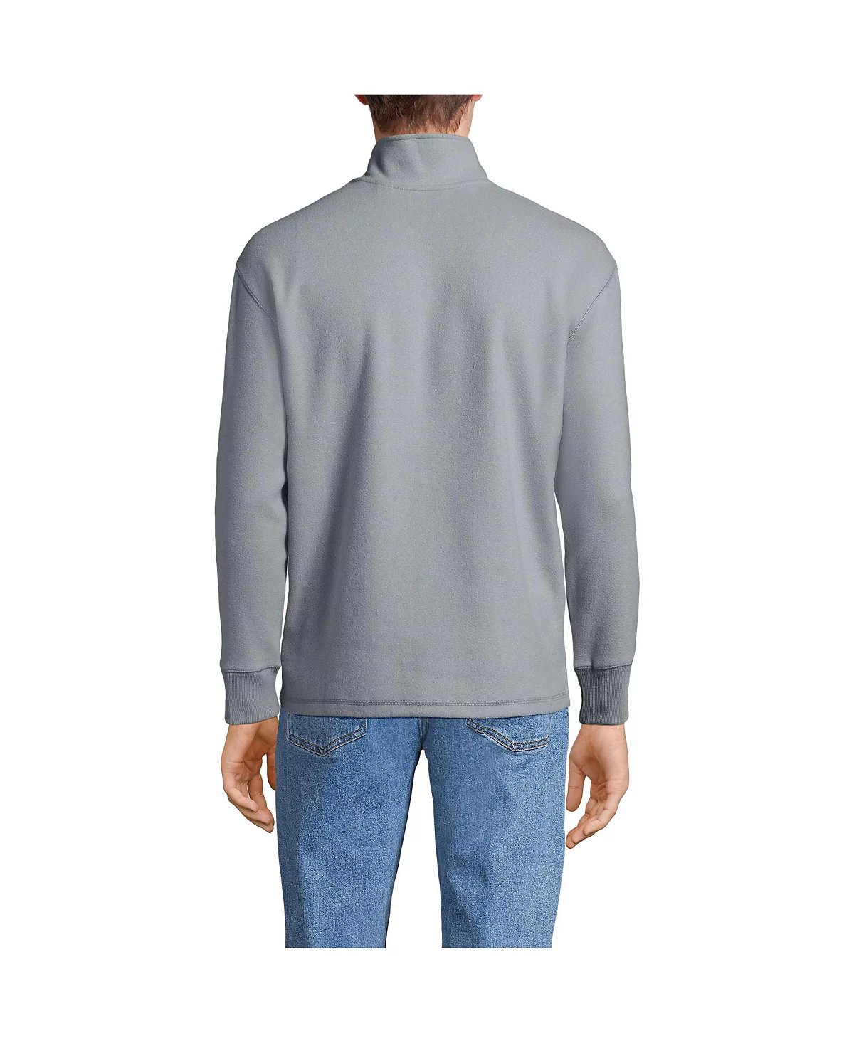 Мужская куртка из текстурированного флиса LandsEnd на молнии до половины длины 17090₽