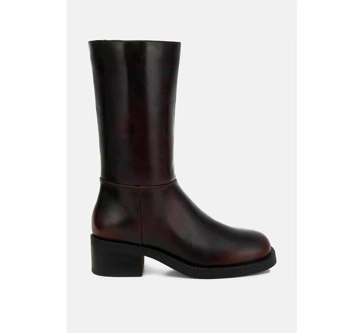 Сапоги из телячьей кожи Soora на блочном каблуке 12190₽