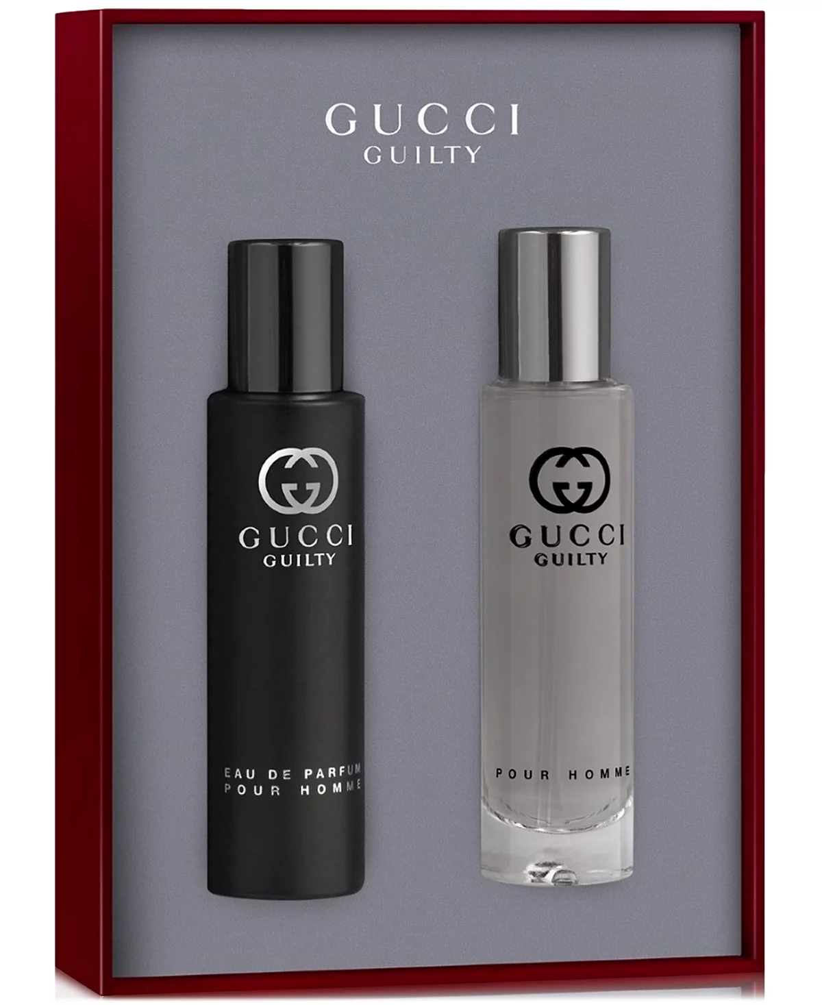 Мужской набор Gucci, 2 шт. Подарочный набор Guilty Pour Homme с парфюмированной и туалетной водой