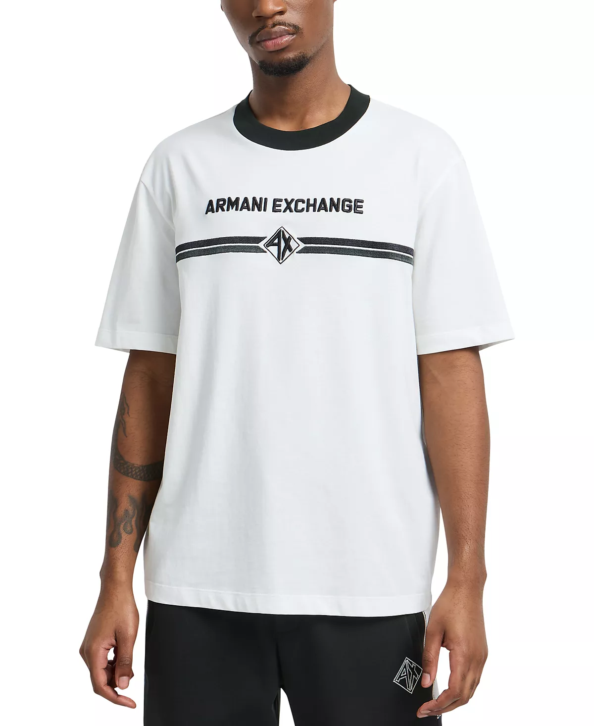 Мужская футболка с текстовым логотипом Armani Exchange 10490₽