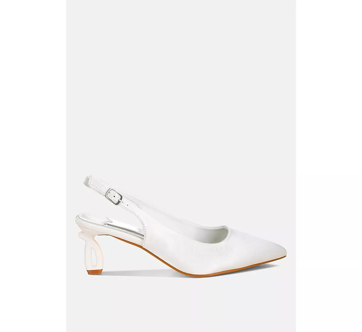 Атласные босоножки с острым носком из Винча