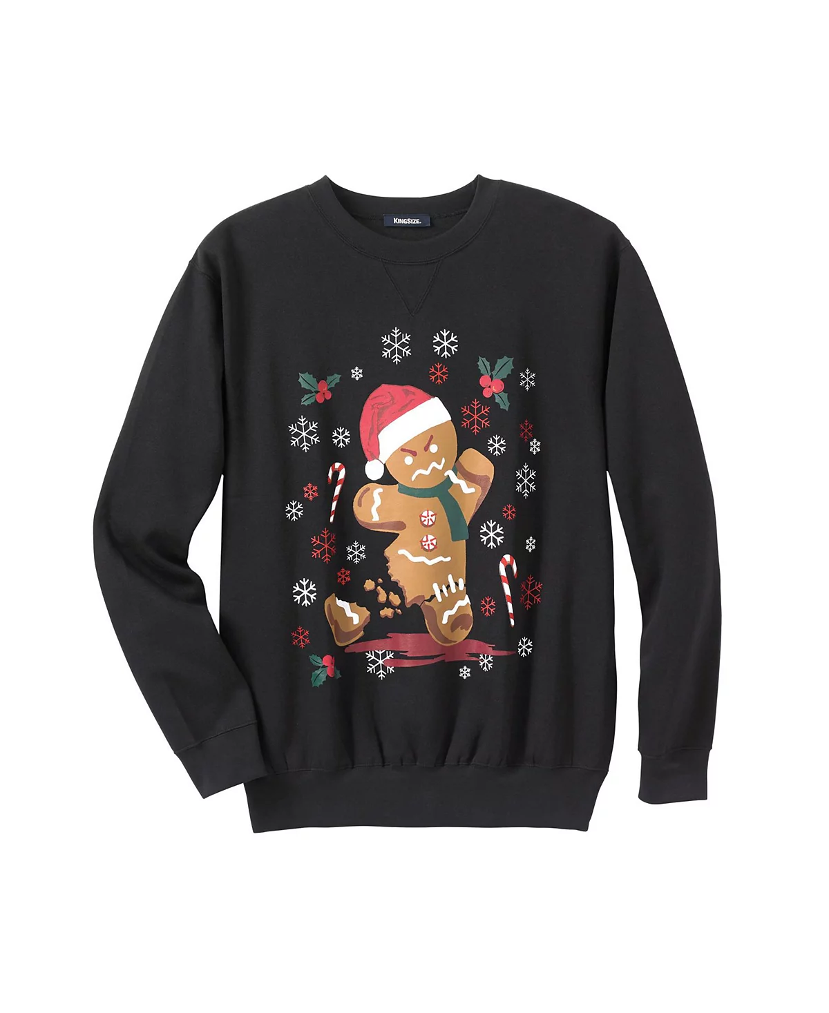 Флисовая толстовка KingSize Big - Tall с графическим рисунком