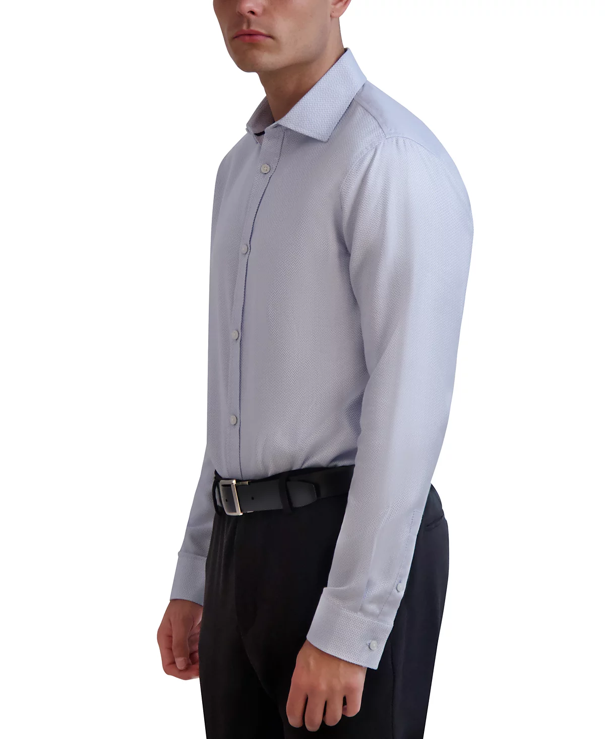 Мужская приталенная рубашка с шевроном от Карла Лагерфельда в Париже 9390₽