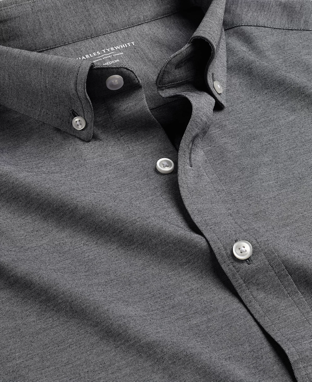 Мужская рубашка Charles Tyrwhitt из эластичного джерси на пуговицах в четыре стороны